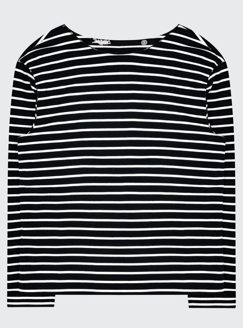 Track 1 Stripe LS Black - M125810HYB